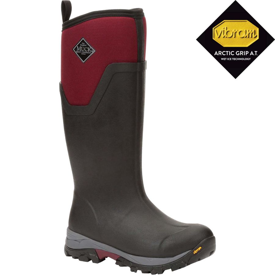 Botas Altas Muck Boots Arctic Ice Altos AGAT Mujer Negros | 56932-NVPY