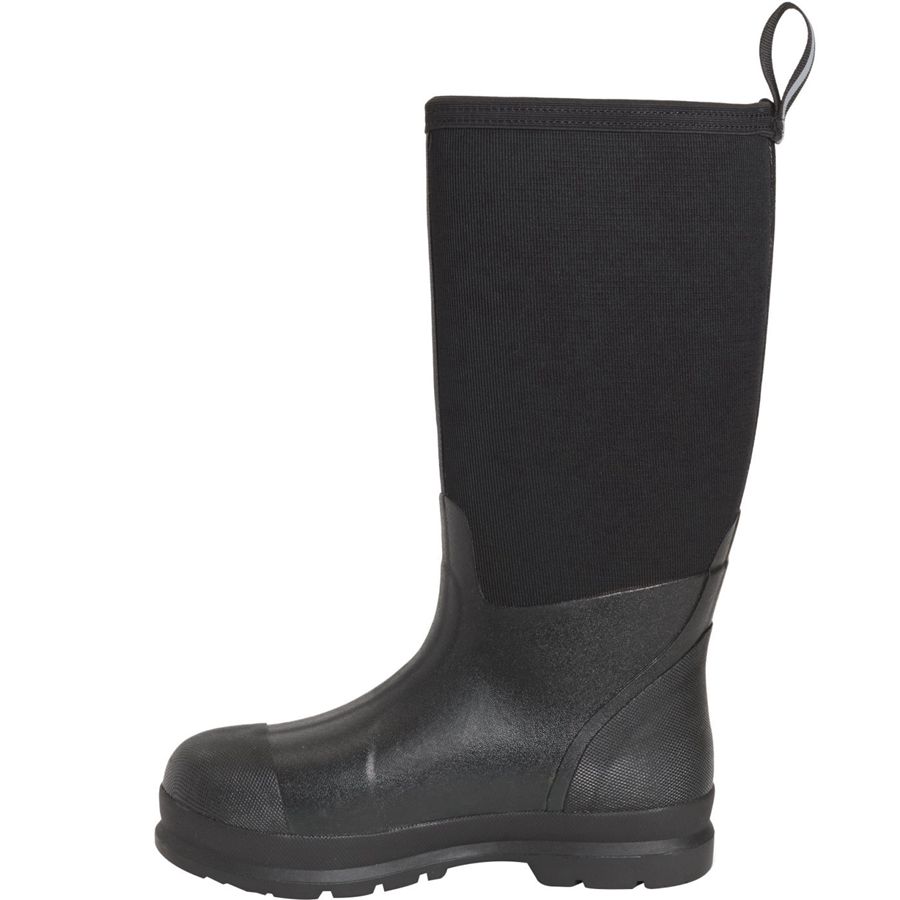 Botas Altas Muck Boots Chore Max Plain Puntera Hombre Negros | 15382-JWPY