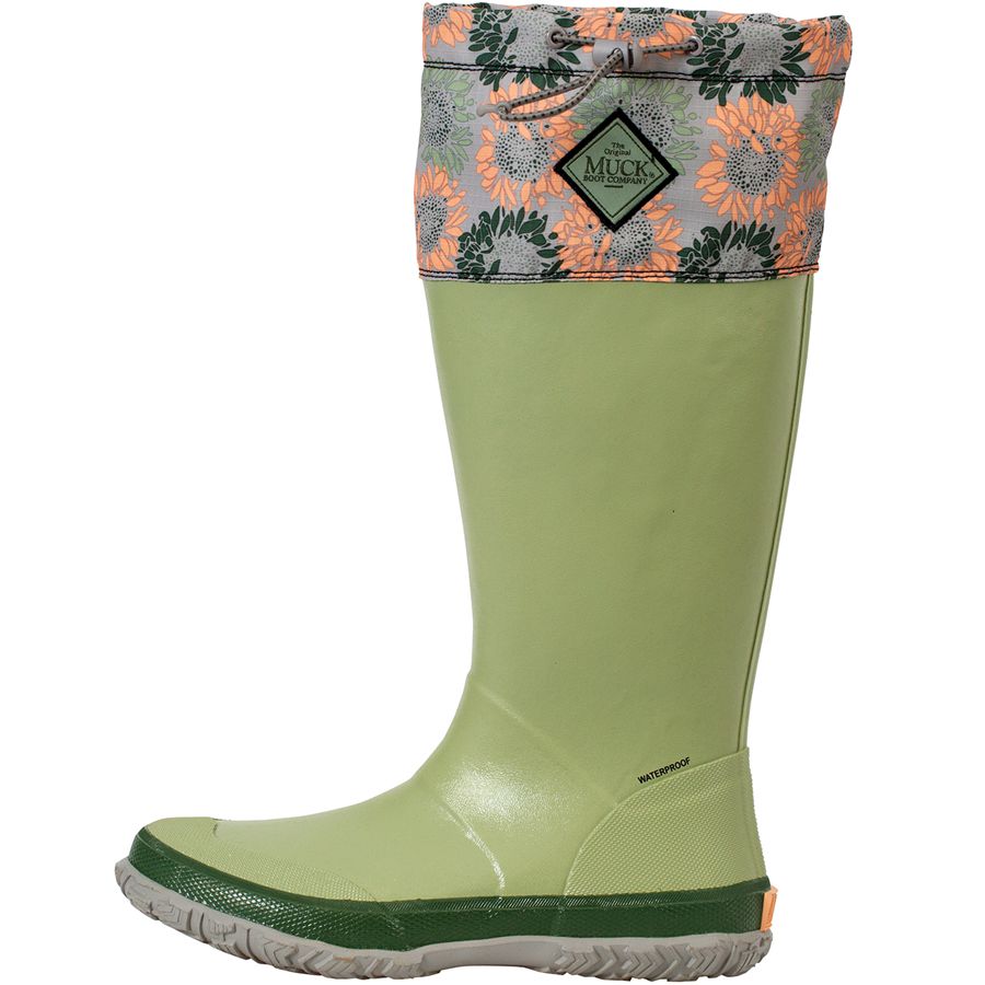 Botas Altas Muck Boots Forager Mujer Verdes | 16354-BMCL