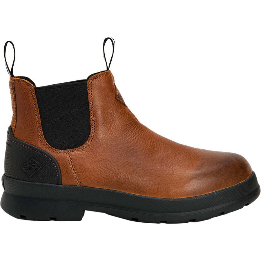 Botas Cuero Muck Boots Chore Farm Cuero Chelsea Hombre Marrom | 04987-HWTX