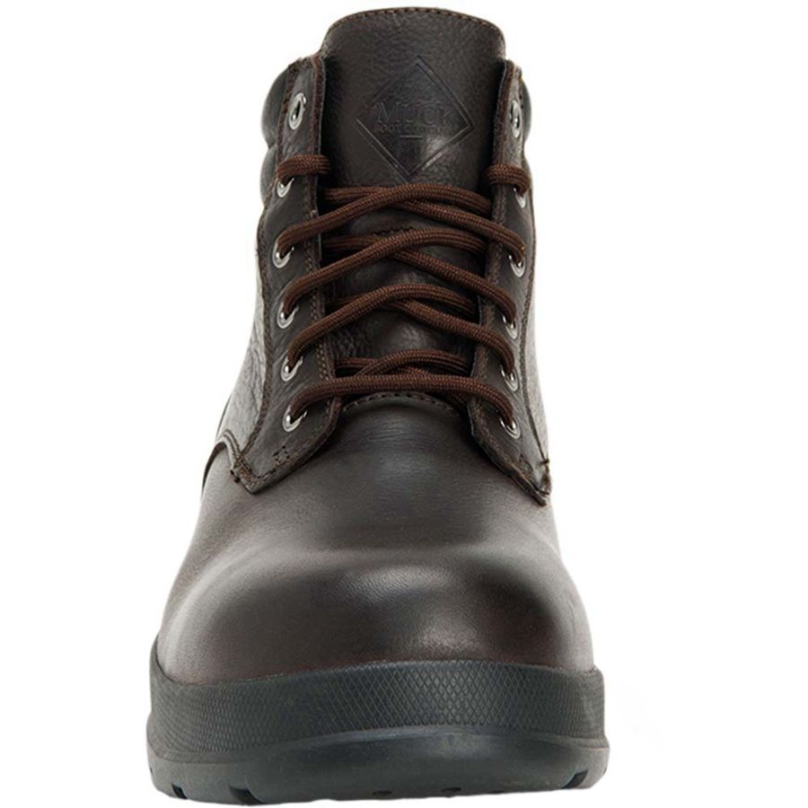 Botas Cuero Muck Boots Chore Farm Cuero Comp Puntera Chelsea Hombre Negros | 19276-TPUG