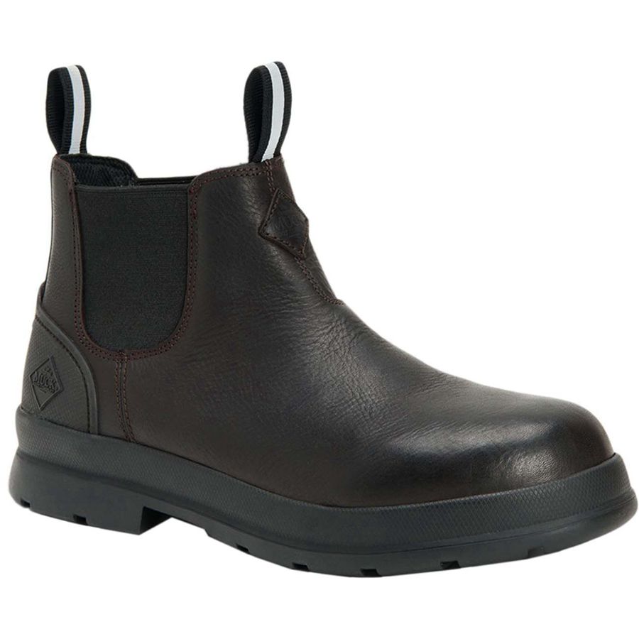 Botas Cuero Muck Boots Chore Farm Cuero Chelsea Hombre Negros | 46158-EUGA