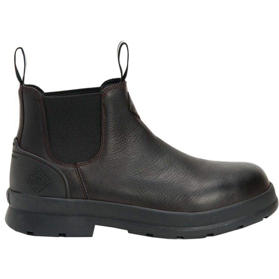 Botas Cuero Muck Boots Chore Farm Cuero Chelsea Hombre Negros | 46158-EUGA