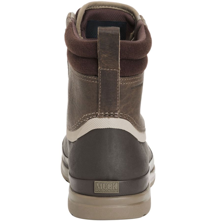 Botas Cuero Muck Boots Originales Duck Encaje Hombre Marrom | 10738-ASBD