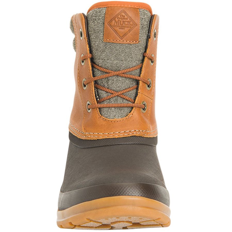 Botas Cuero Muck Boots Originales Duck Encaje Hombre Marrom | 21095-VOTH