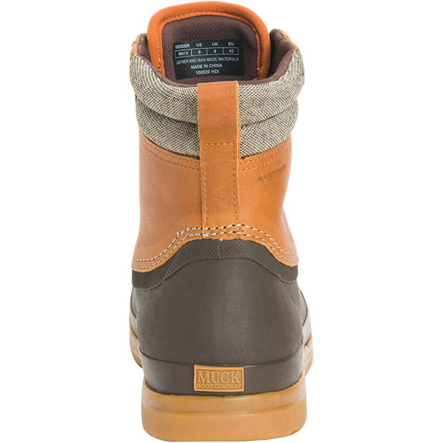 Botas Cuero Muck Boots Originales Duck Encaje Hombre Marrom | 21095-VOTH