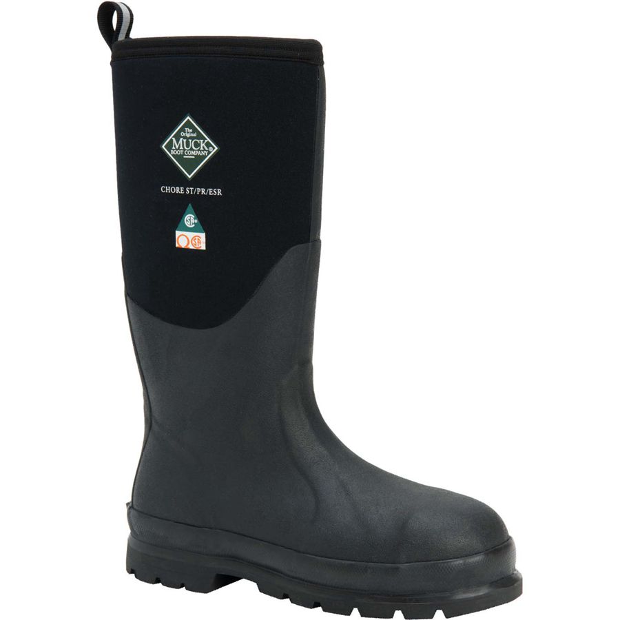 Botas De Punta De Acero Muck Boots Chore Classic Altos Steel toe Hombre Negros | 80791-VCNA