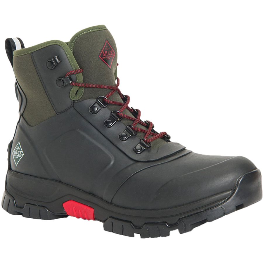 Botines Muck Boots Apex Encaje Up Hombre Negros | 04573-OSBD