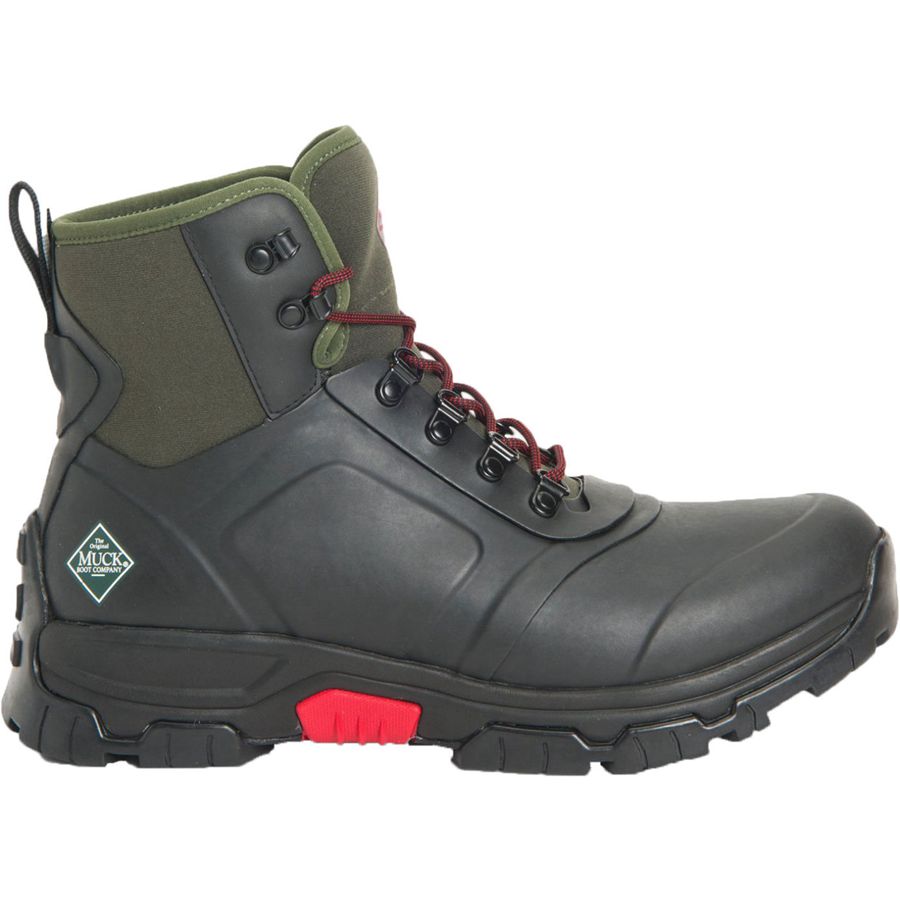 Botines Muck Boots Apex Encaje Up Hombre Negros | 04573-OSBD