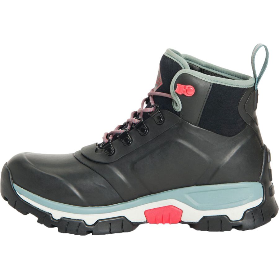 Botines Muck Boots Apex Encaje Up Mujer Negros | 07531-WMLH