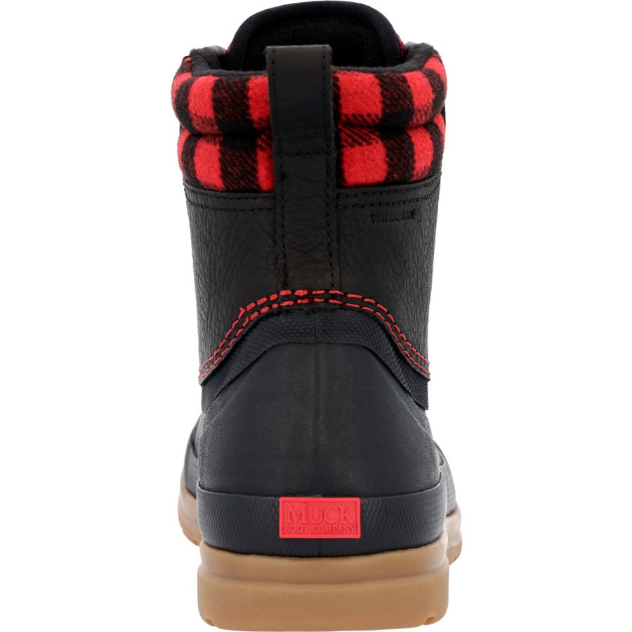 Botines Muck Boots Originales Cuero Duck Encaje Mujer Negros | 80746-YPVX