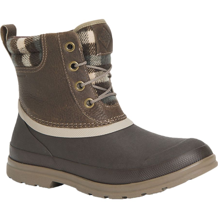 Botines Muck Boots Originales Duck Encaje Mujer Marrom | 15370-ZVYH