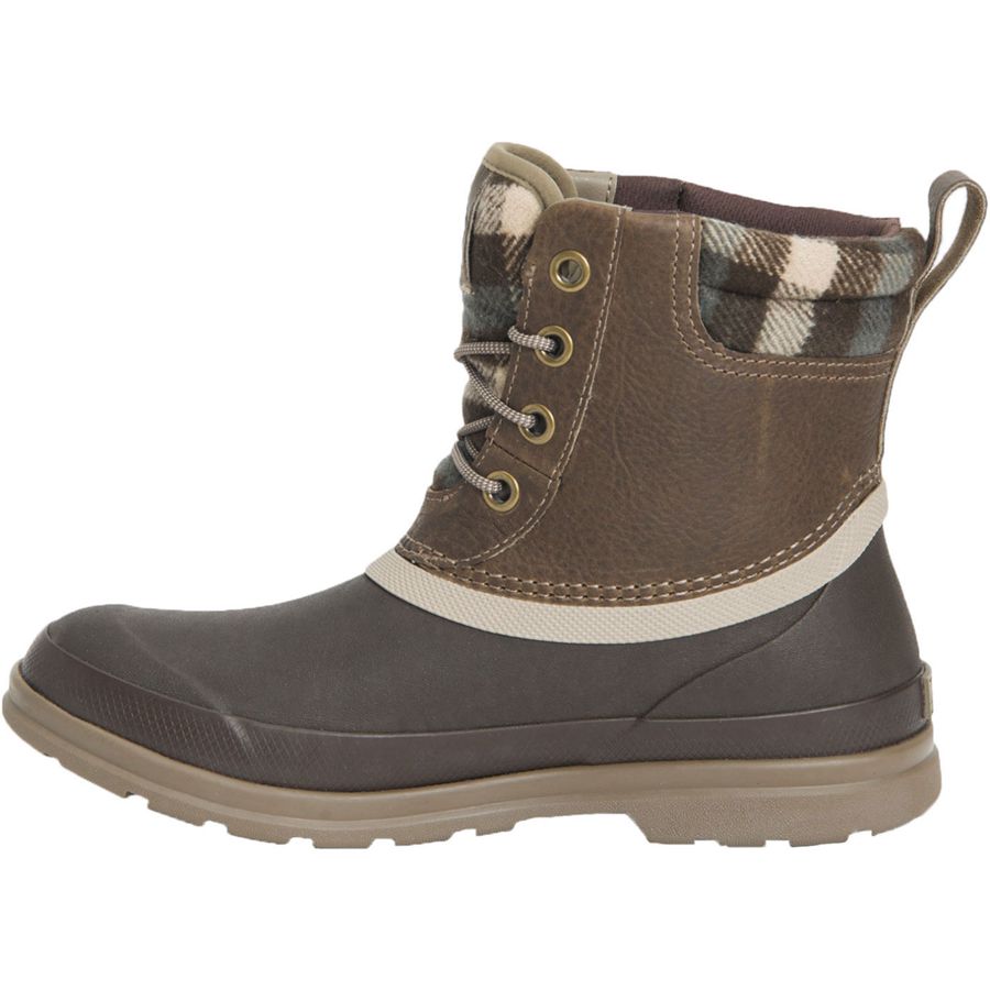 Botines Muck Boots Originales Duck Encaje Mujer Marrom | 15370-ZVYH