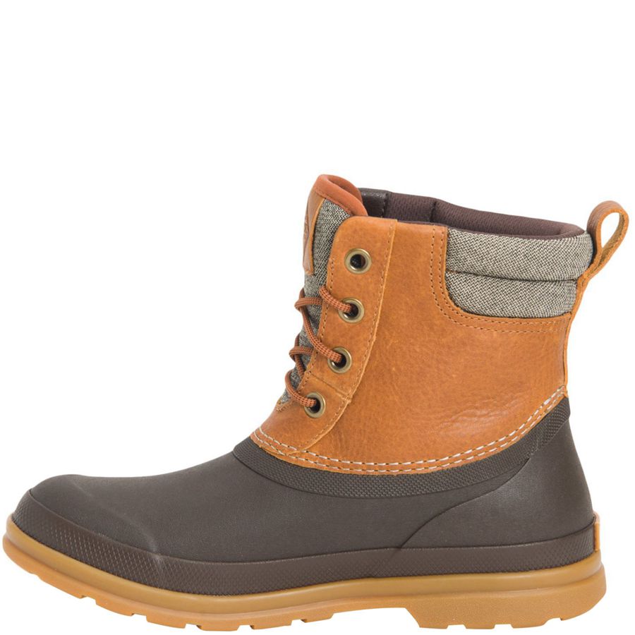 Botines Muck Boots Originales Duck Encaje Mujer Marrom | 27310-ZJOK