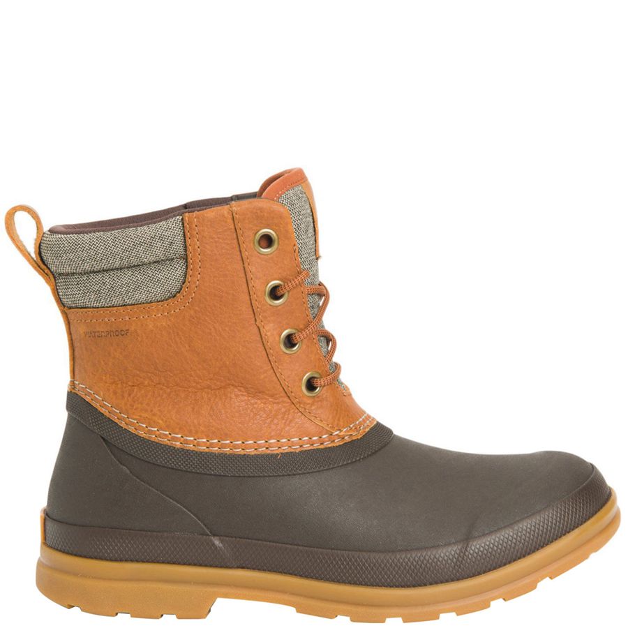 Botines Muck Boots Originales Duck Encaje Mujer Marrom | 27310-ZJOK