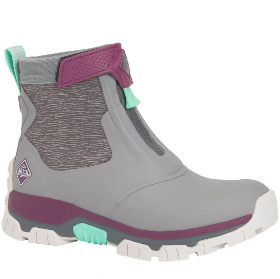 Botines Muck Boots Apex Mid Zip Mujer Grises | 64579-CUVF