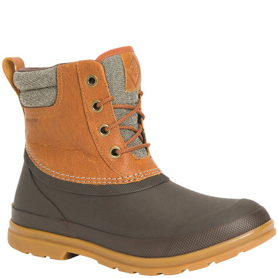 Botines Muck Boots Originales Duck Encaje Mujer Marrom | 27310-ZJOK